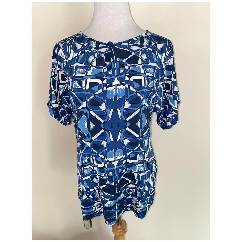 GAIA Life Knit Shirt Blue S/S Size italy 48 L/XL